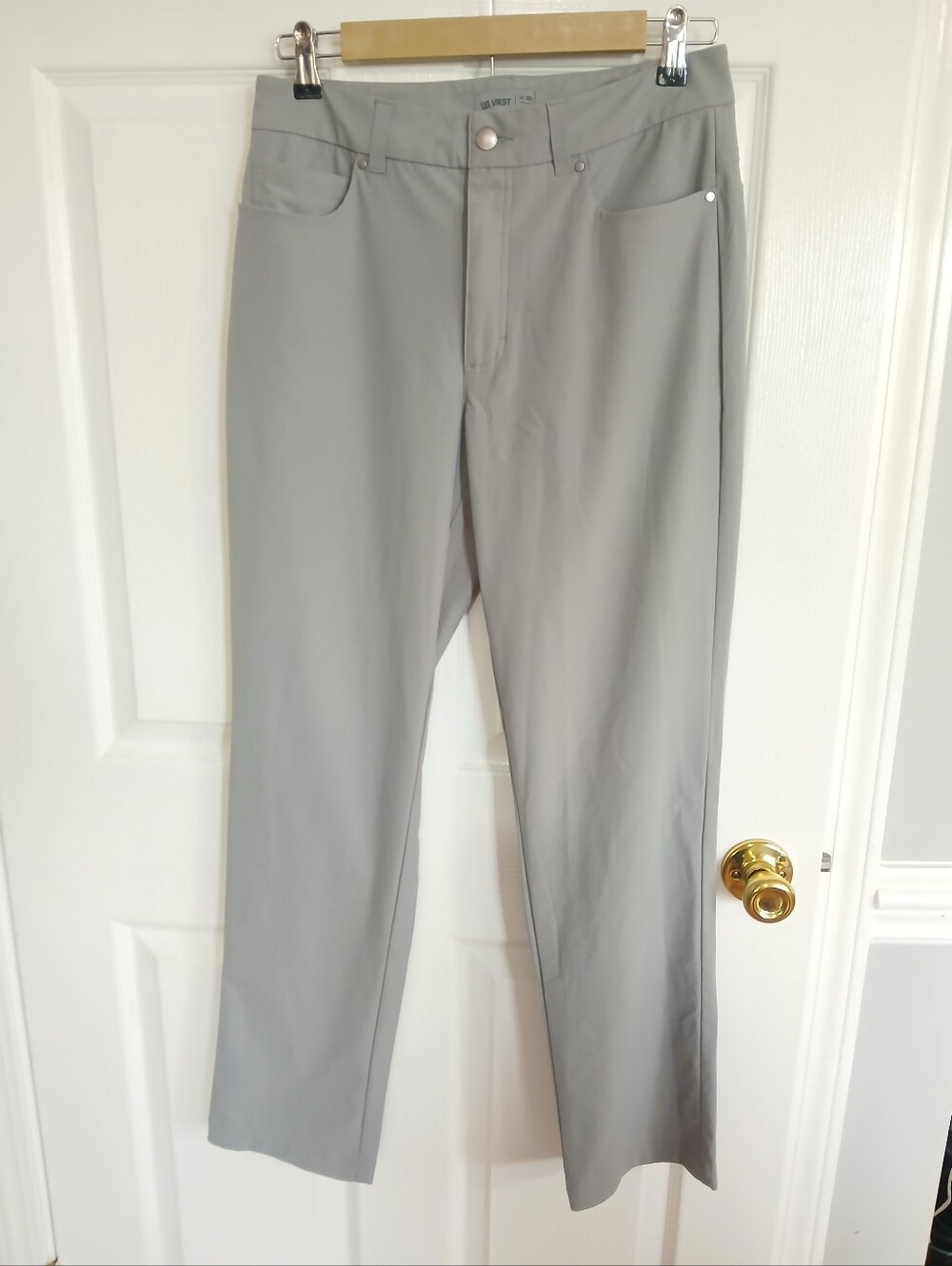 VRST Men's Straight-Leg Casual Pants - Light Gray Athletic Performance Golf